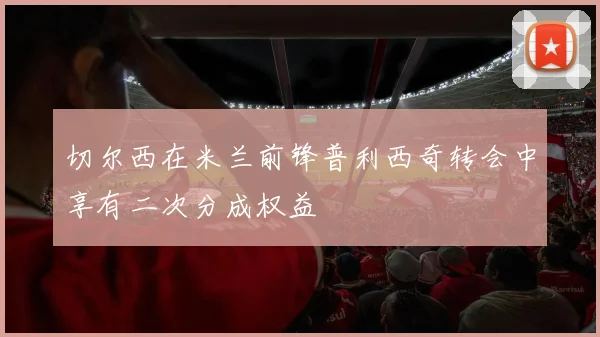 切尔西在米兰前锋普利西奇转会中享有二次分成权益